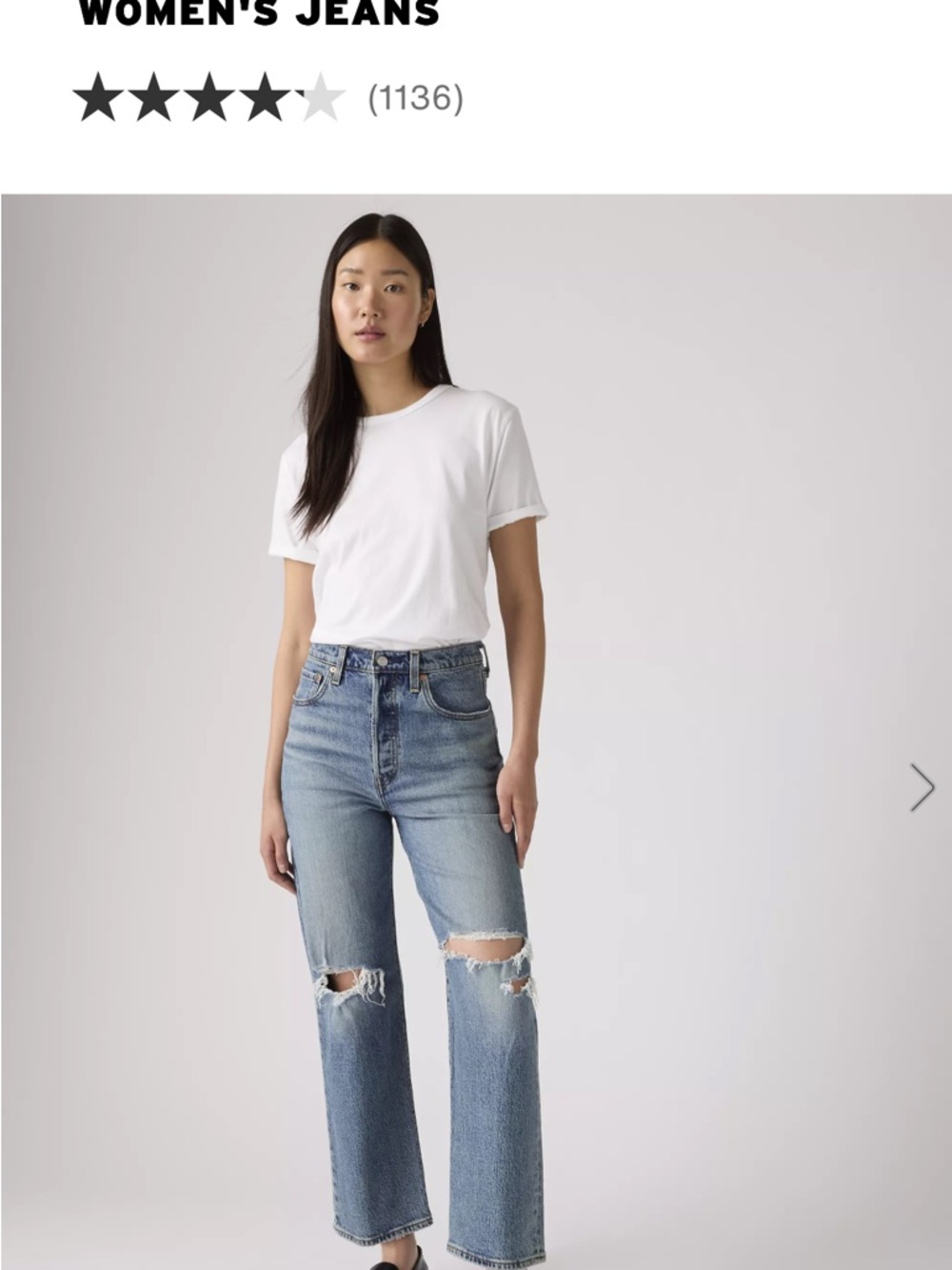 Levi’s rib cage straight ankle high-Rise Women's Jeans in Light Blue